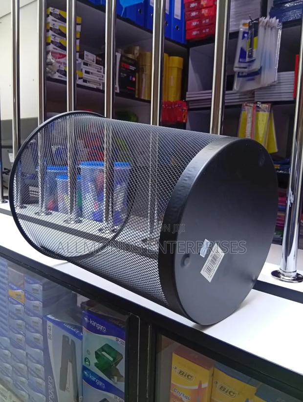 Metal/Mesh/Metallic Dustbin (29.5*34cm)-Big - thumbnail 3