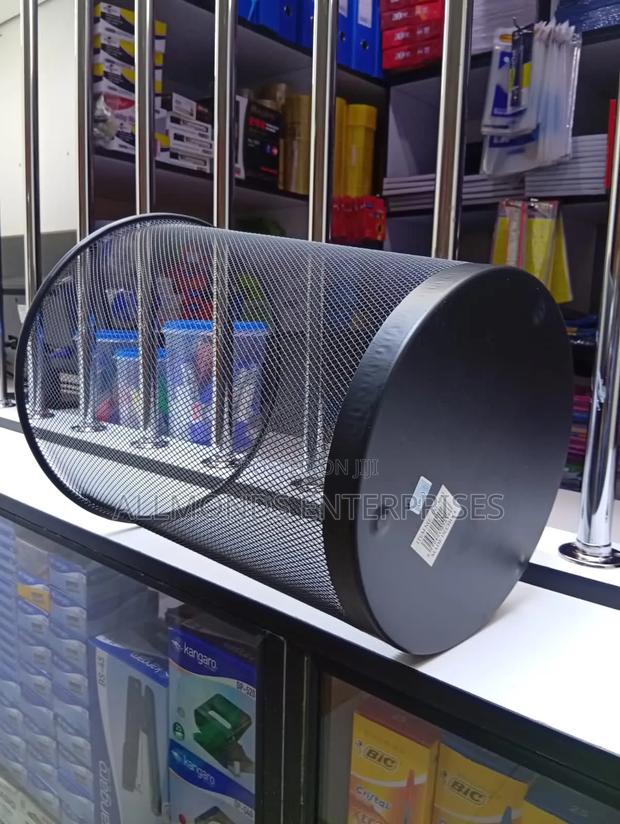 Metal/Mesh/Metallic Dustbin (29.5*34cm)-Big - thumbnail 4