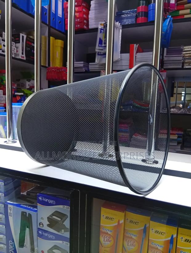 Metal/Mesh/Metallic Dustbin (29.5*34cm)-Big - thumbnail 6