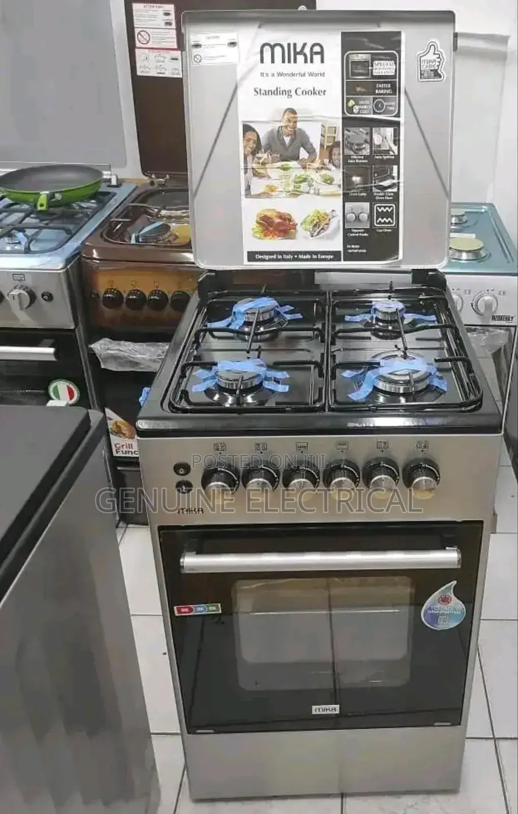 Mika Full Gas 50 by 60 Standing Cooker Mst5060u11esl