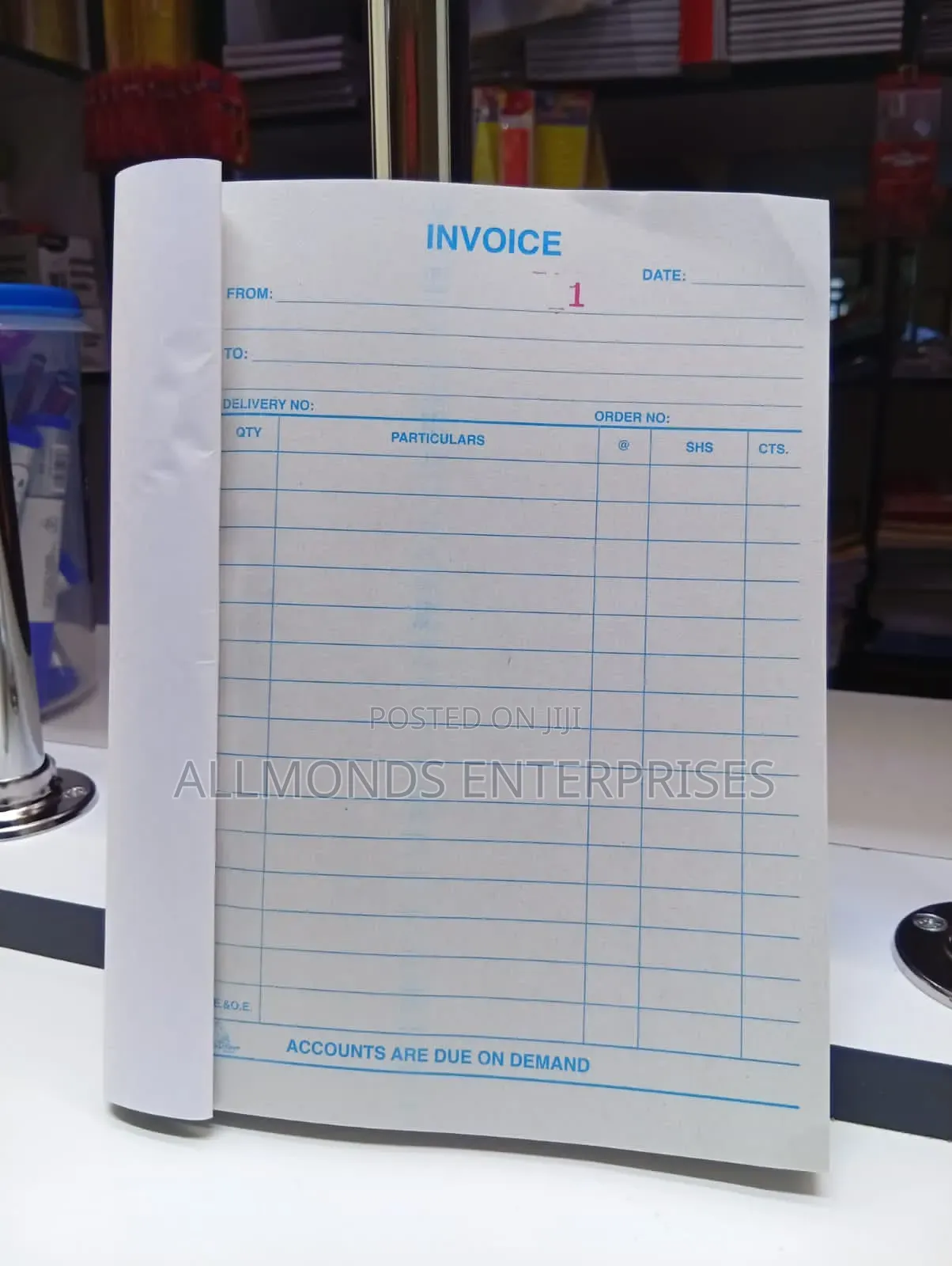 A5 Invoice Duplicate Book (100*2 Sheets)