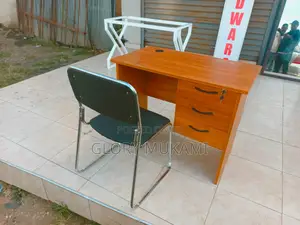 Brown Office Desk And Chair