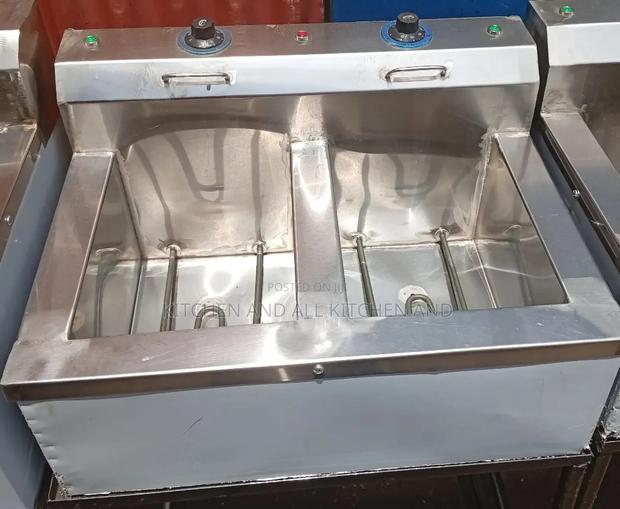 Stainless Steel Single Element Double Fryer