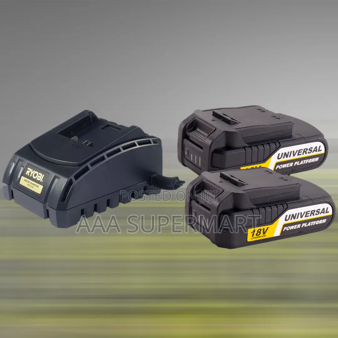 Ryobi Xb- 18v Batteries and Charger Kit
