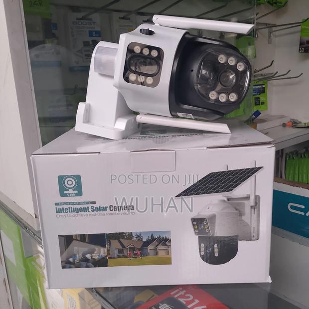 V380 Double Lenses 4g Solar Camera,