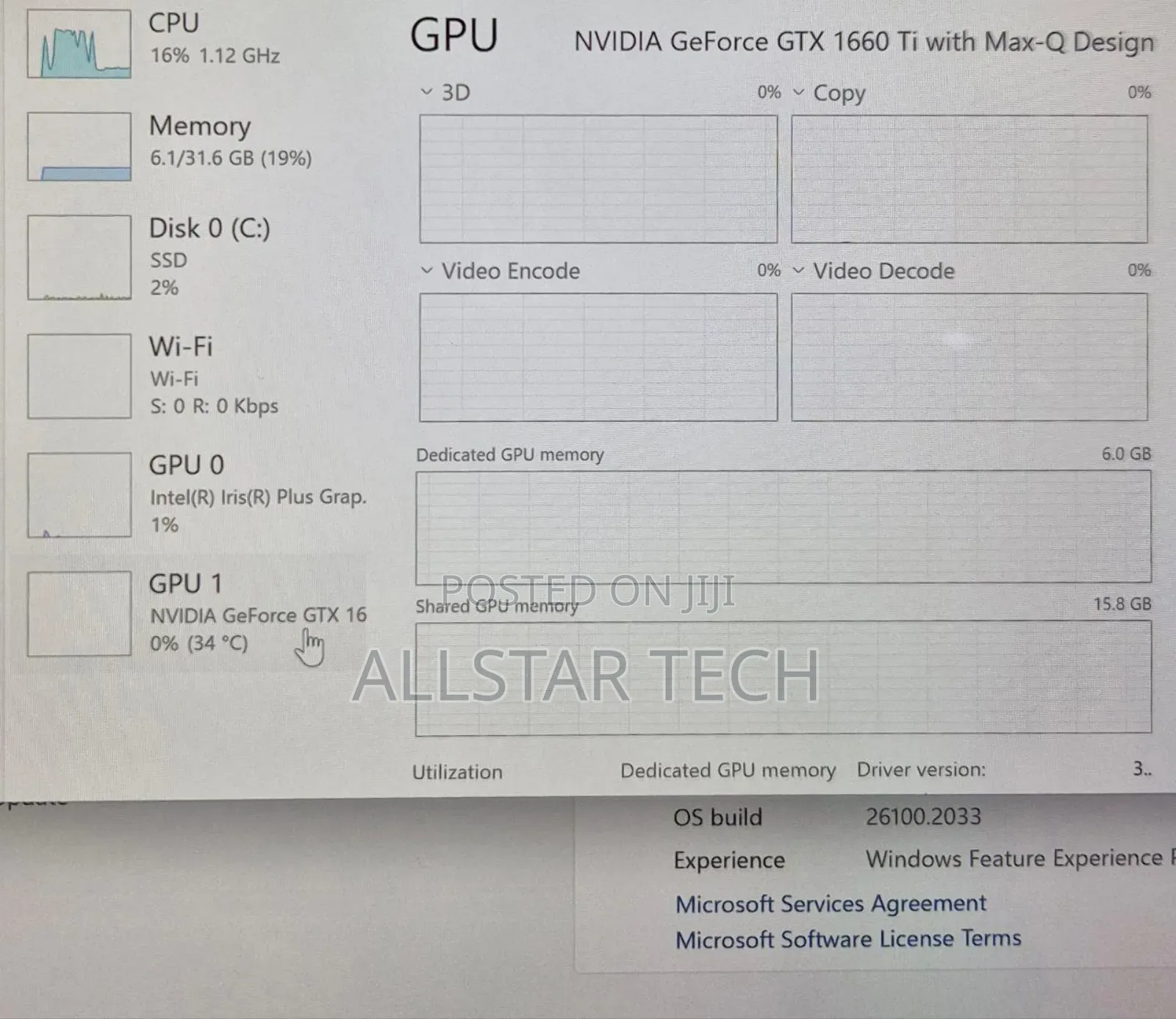 Laptop Microsoft 16GB Intel Core I7 SSD 512GB