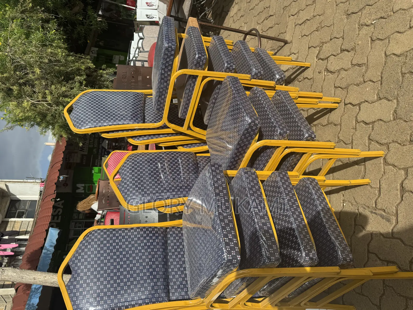 Blue Conference Polythene Chairs