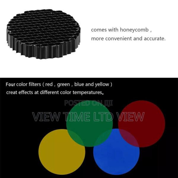 Adjustable Universal Conical Studio Snoot Honeycomb Grid - thumbnail 3