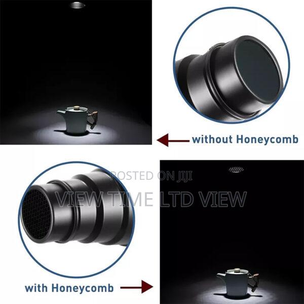 Adjustable Universal Conical Studio Snoot Honeycomb Grid - thumbnail 4