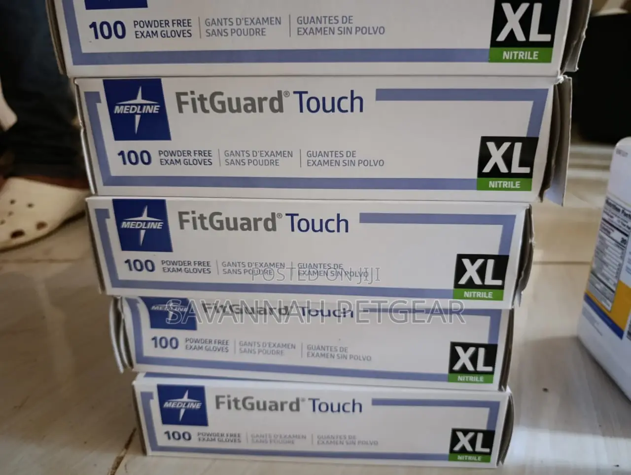 Medline Fitguard Touch Nitrile Exam Gloves - L, Xl (100pcs)