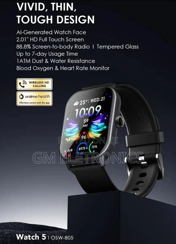 Original Watch 5 Osw-805 Smart Watch. Black.