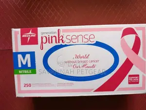 Pink Sense Nitrile Exam Gloves, Powder Free - 250 Pieces