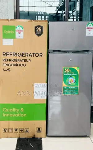 New Arrival Syinix 210ltrs Double Door Refrigerator