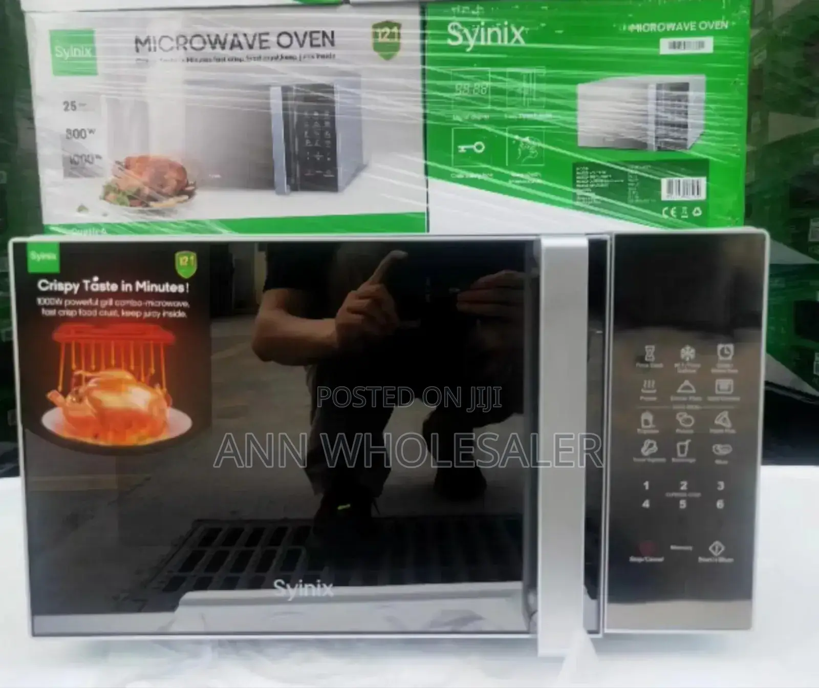 Black Syinix Digital Microwave 25l
