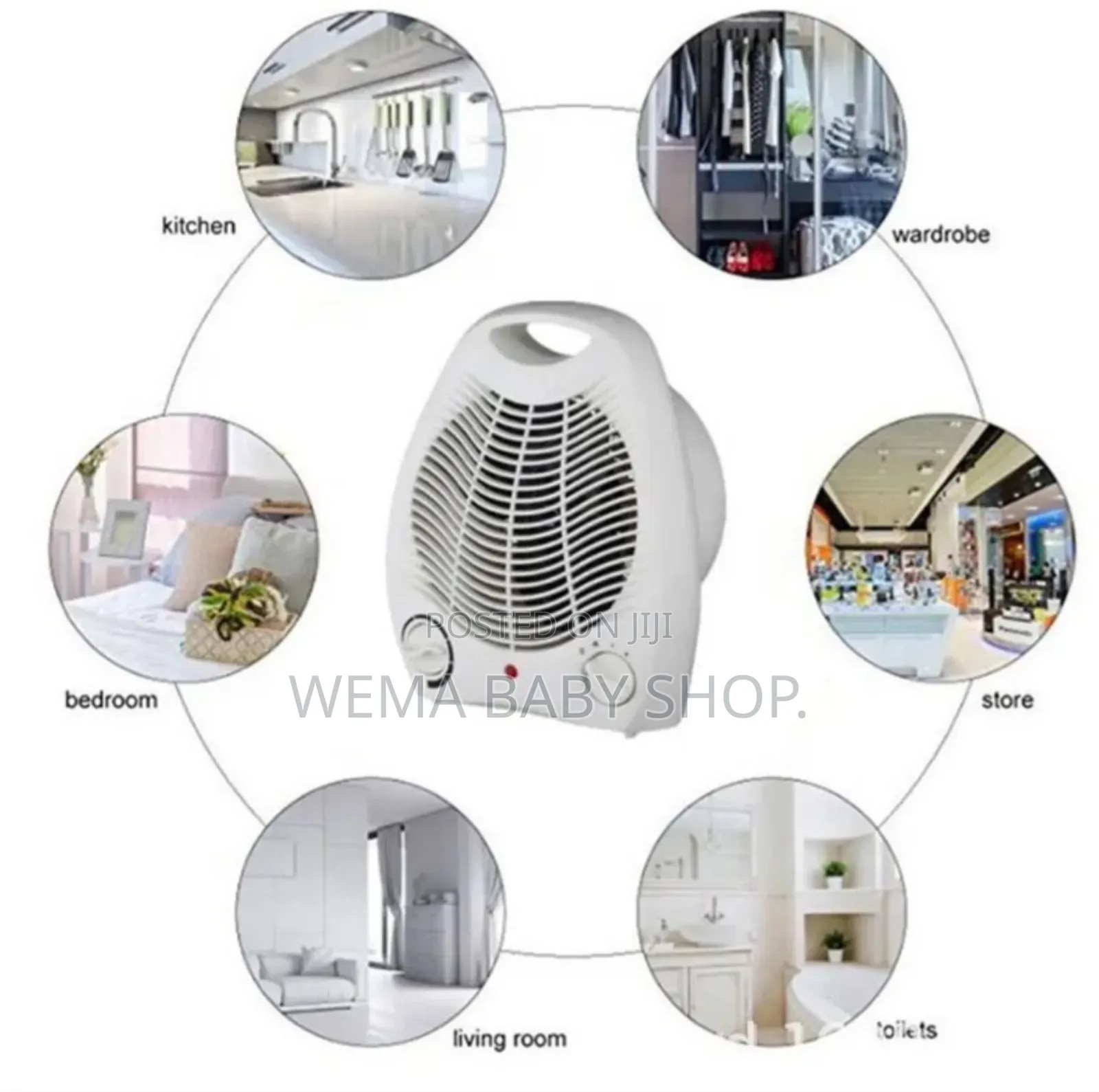 Nunix Electric Fan Room Heater