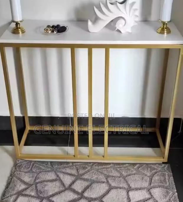 Gold Modern Console Table - main view