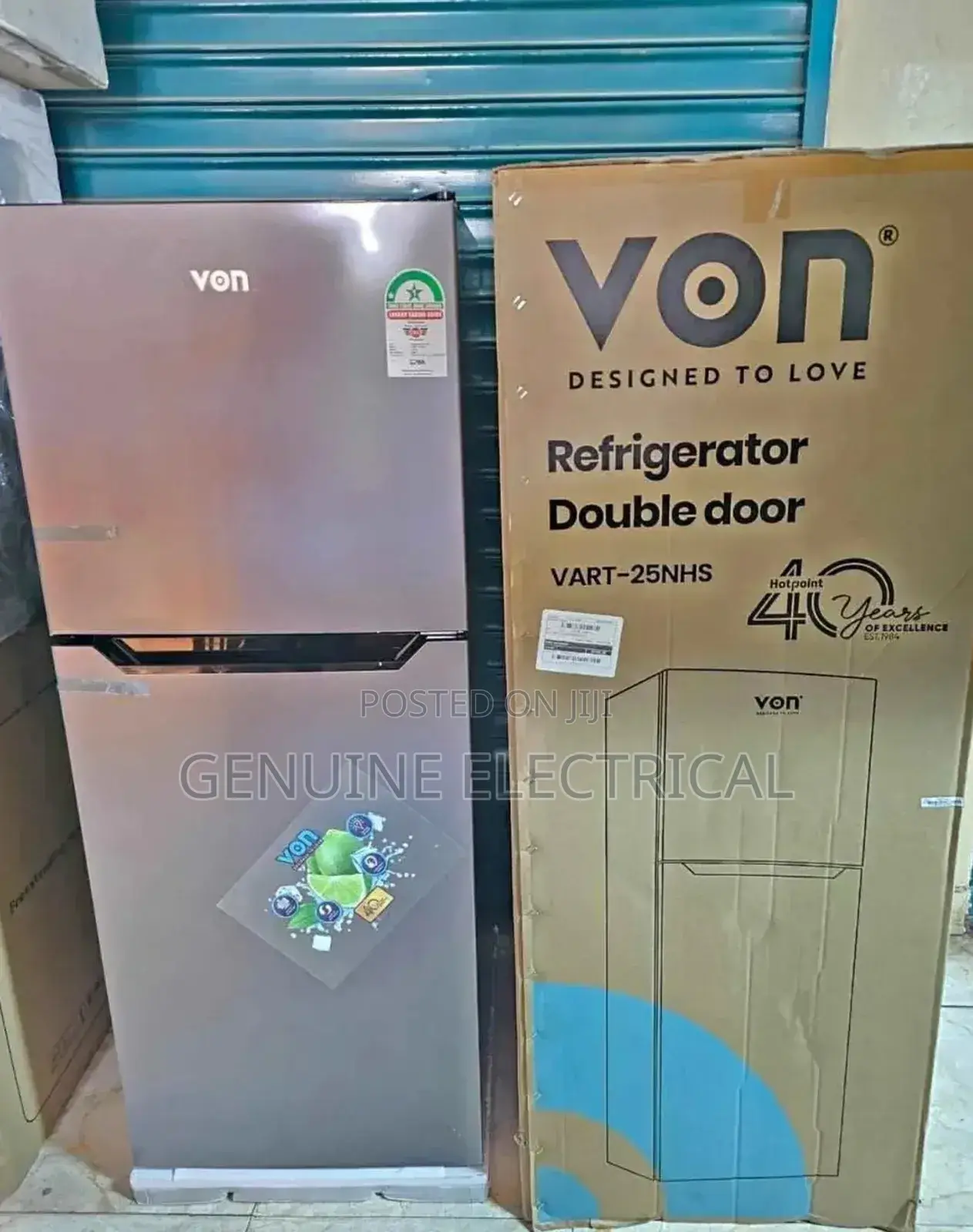 Von Double Door Fridge 220litrs No Frost Brand New
