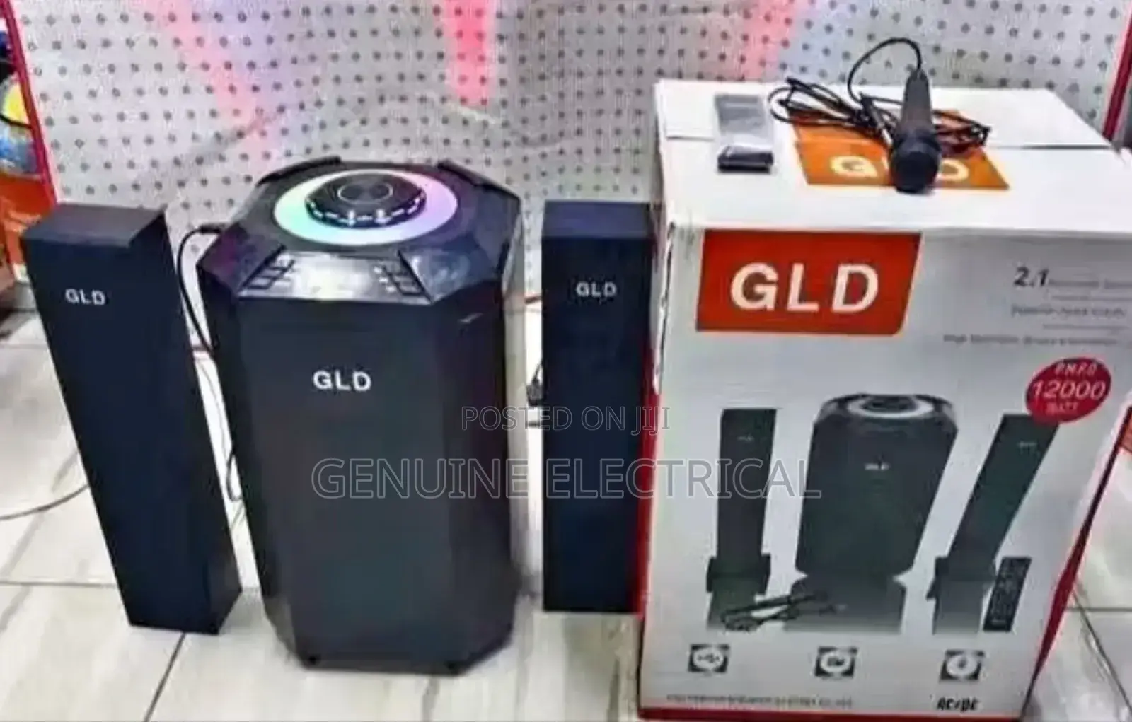 GLD 2.1chwoofer 004 -Blackremote Bluetooth 12000 W