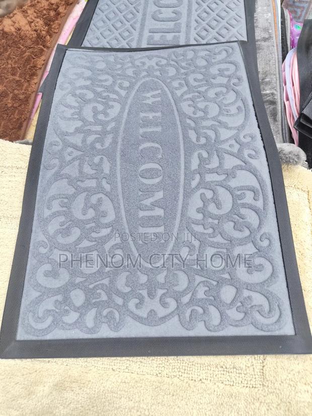 Grayish Binded Welcome Doormats