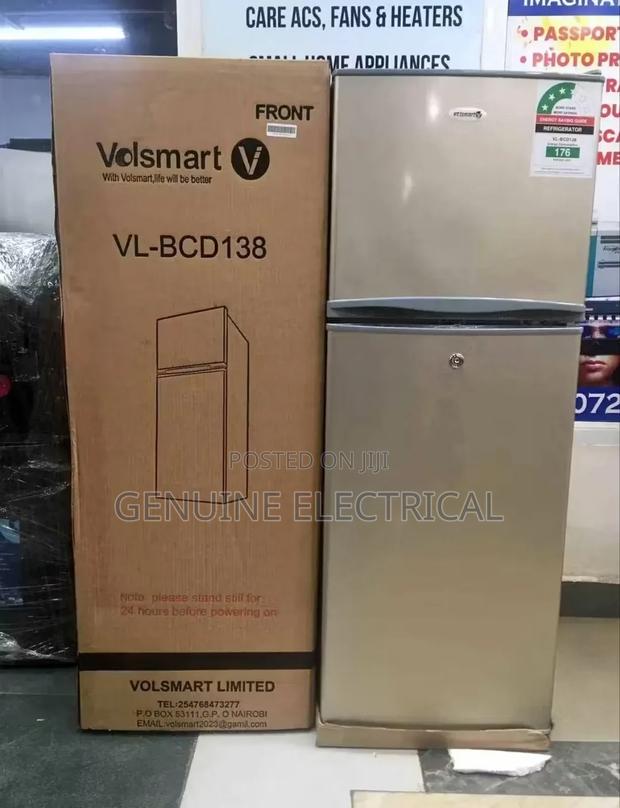 Volsmart 138l Fridge Energy Saving Double Doors - main view