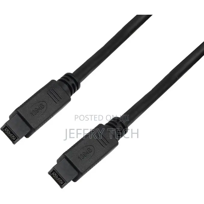 Firewire 800 Black Cable 9-Pin to 9-Pin Ieee 1394b for Pc