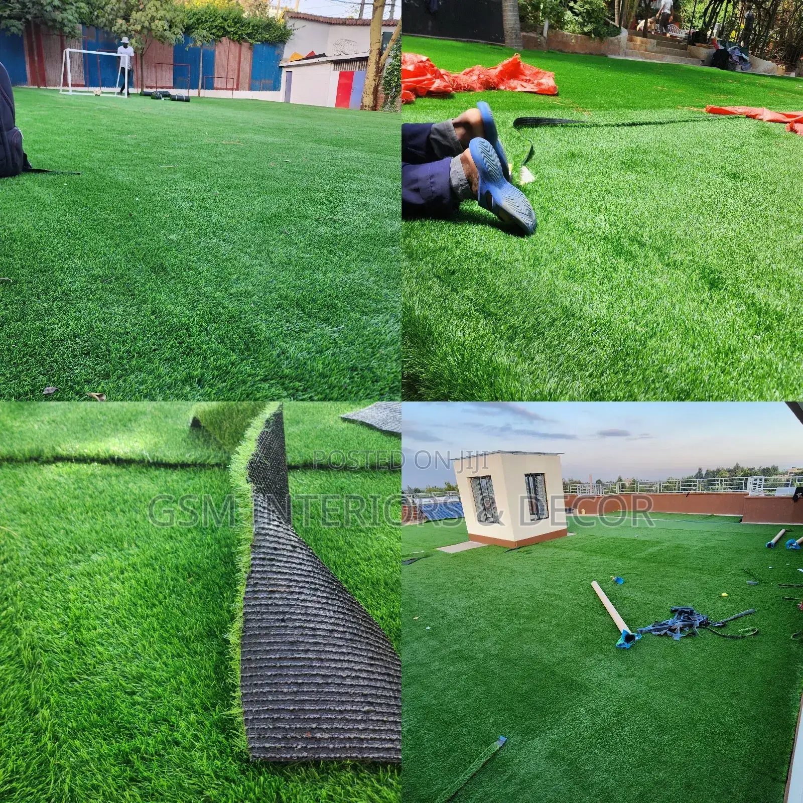 Artificial Fluffy Green Grass Carpets 2m