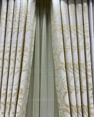 Grey Goid Living Room Curtains
