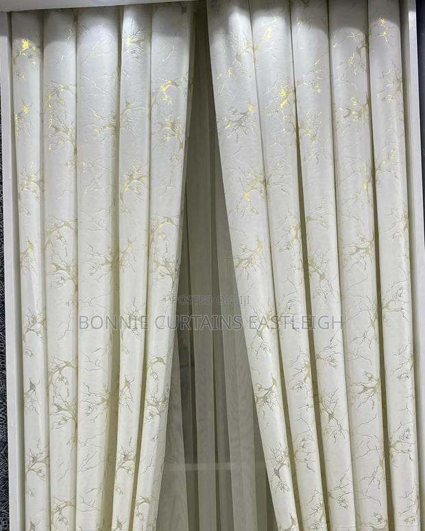 Cream Velvet Dinning Curtains