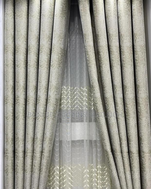 Cream Velvet Dinning Curtains - thumbnail 2