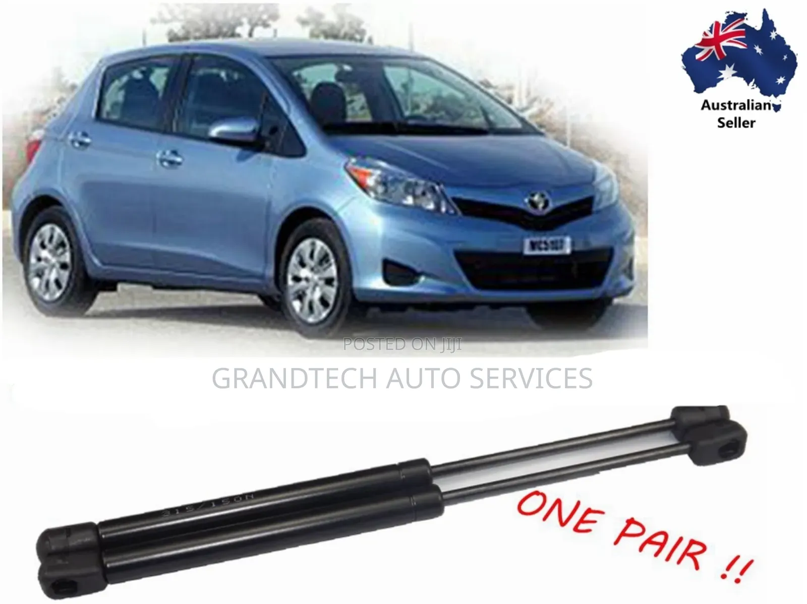 Toyota Vitz 2012 -2108 Boot Shocks.