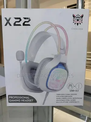 Onikuma X22 Usb + 3.5mm Colorful Light Wired Gaming Headset