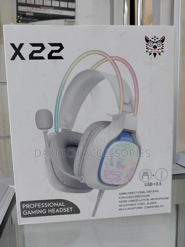 Onikuma X22 Usb + 3.5mm Colorful Light Wired Gaming Headset