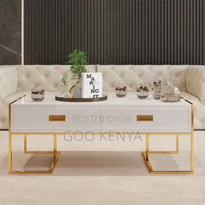Coffee Table; Black Sleek Coffee Table