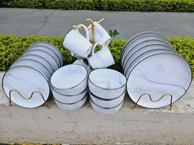 *24pcs Marble Ceramic Dinner Set. - main view