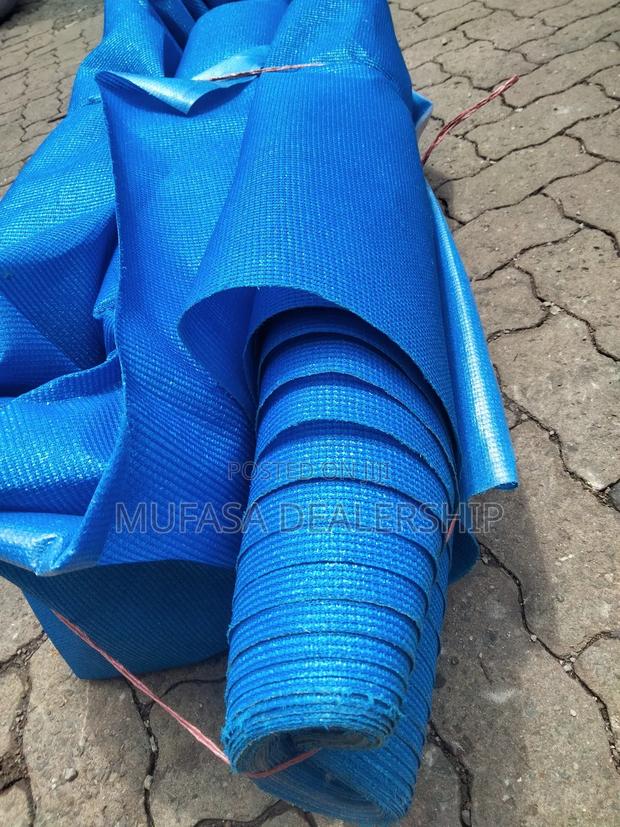 Royal Blue Carport /Car Shade Nets - main view