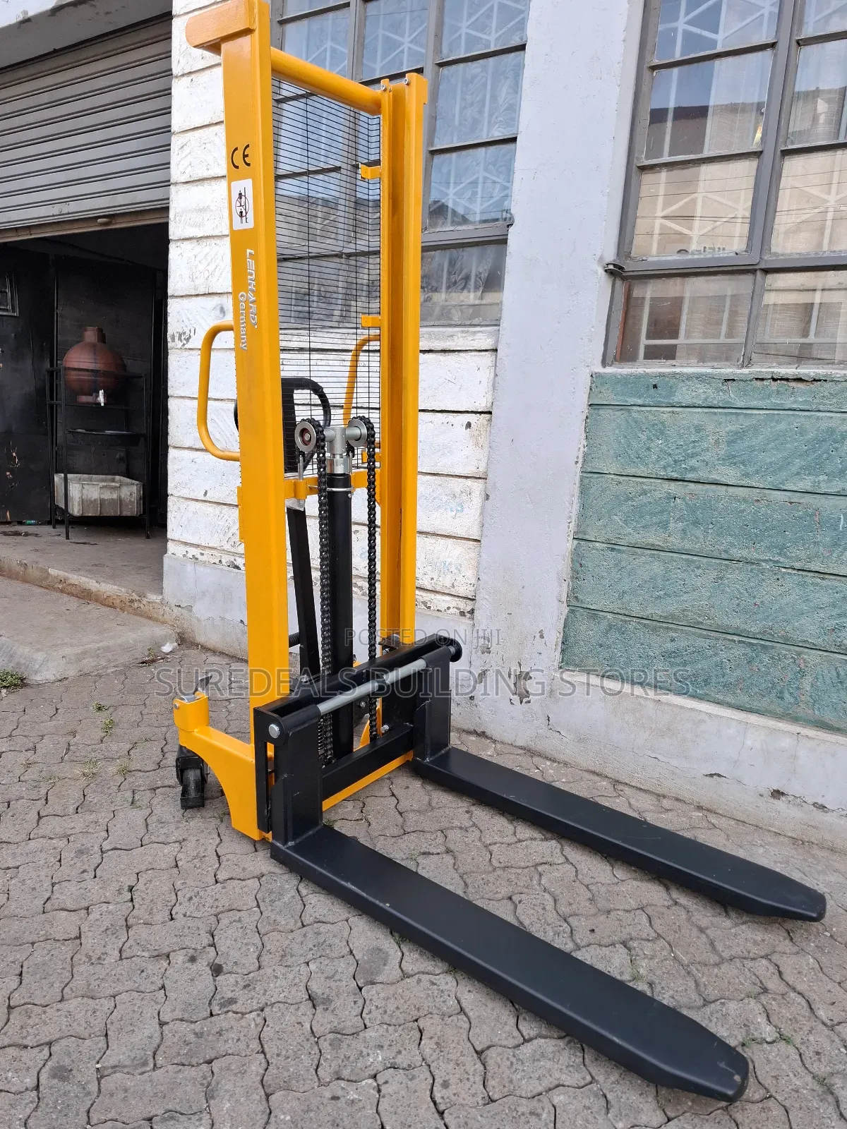 Hydraulic Hand Pallet Stacker/Manual Stacker-2t,1.6mtrs