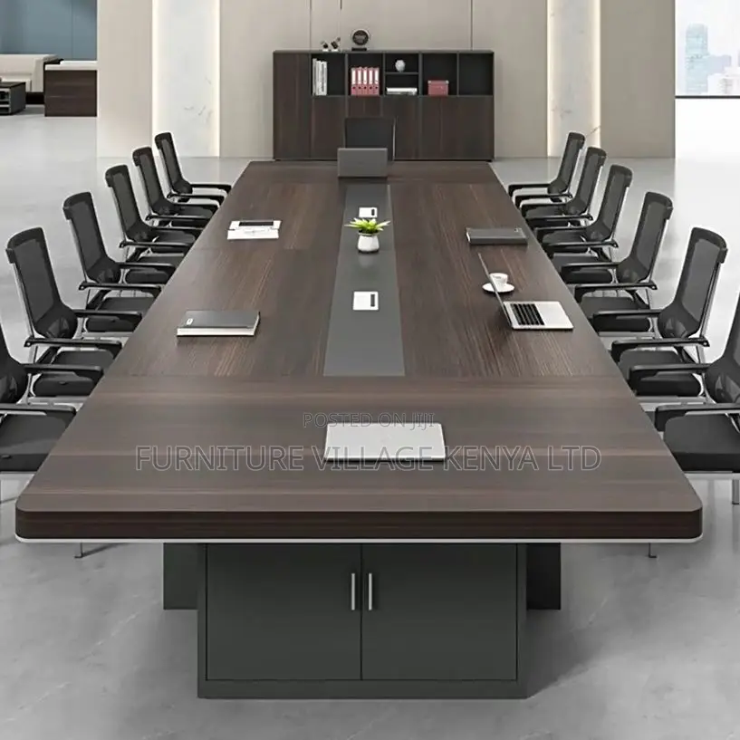 Boardroom Table:3-Meter Elegant Wood Collaboration Table