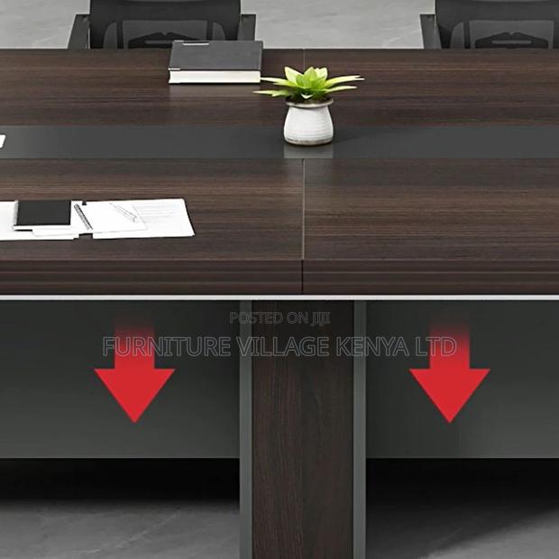Boardroom Table:3-Meter Elegant Wood Collaboration Table - thumbnail 5