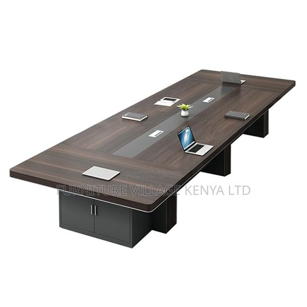 Boardroom Table:3-Meter Elegant Wood Collaboration Table - thumbnail 6