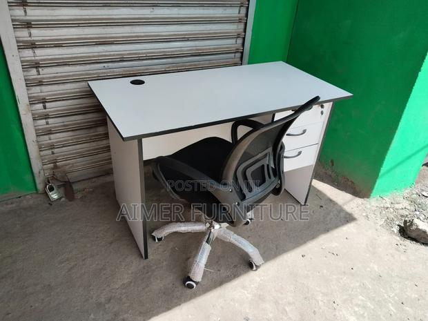 White Computer Table 1.2m