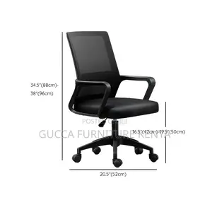 Office Chairs:Adjustable Mid-Back Office Chair on Casters