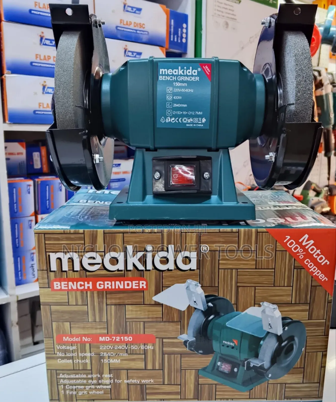 Quality Meakida Bench Grinder 150mm 400watts