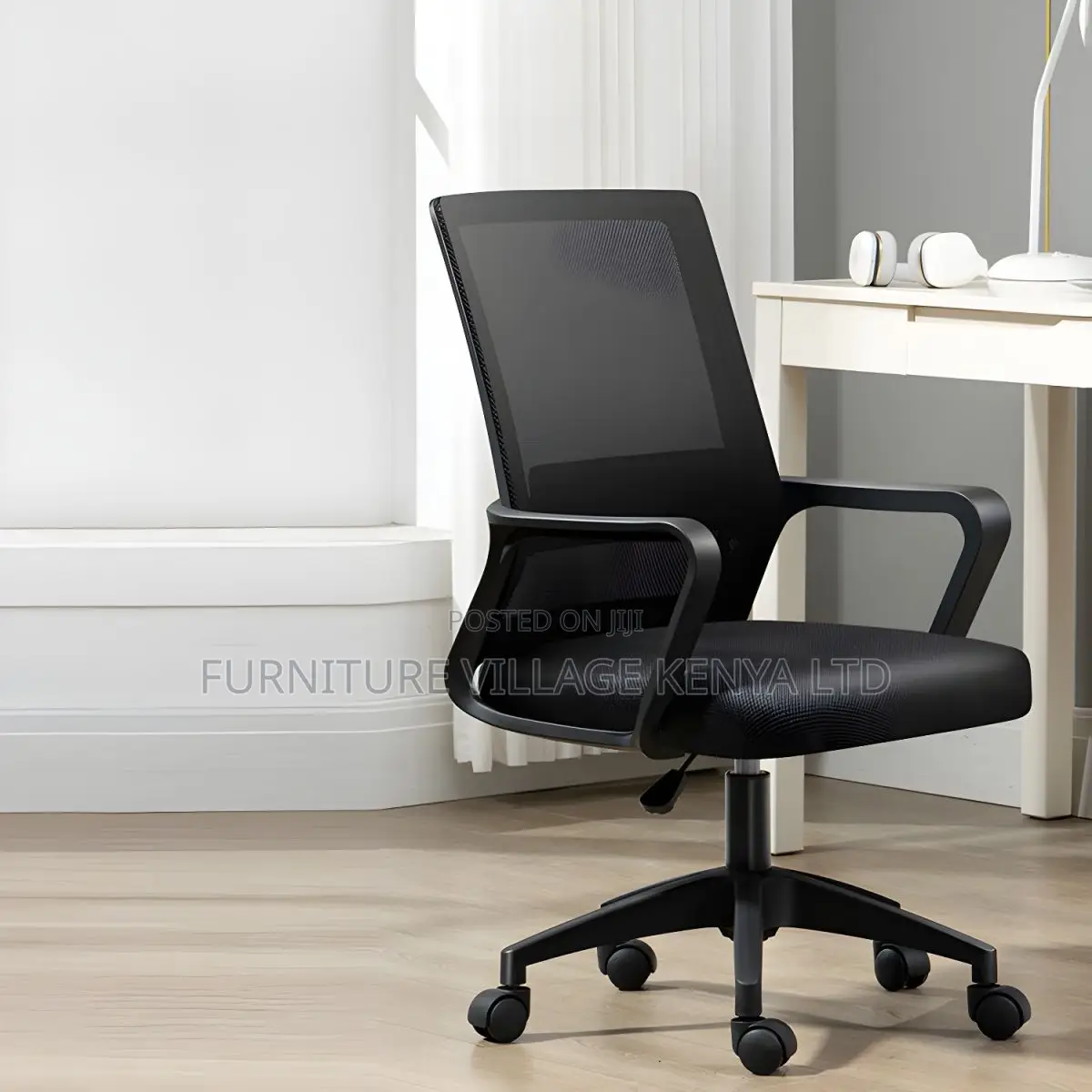 Office Chairs: Ergonomic Captain Mesh Office Chair on Wheels