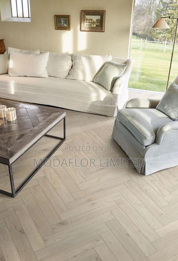 Glue-Down Vinyl Flooring(Dry Back) Herringbone Design - main view