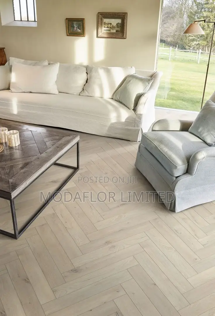 Glue-Down Vinyl Flooring(Dry Back) Herringbone Design