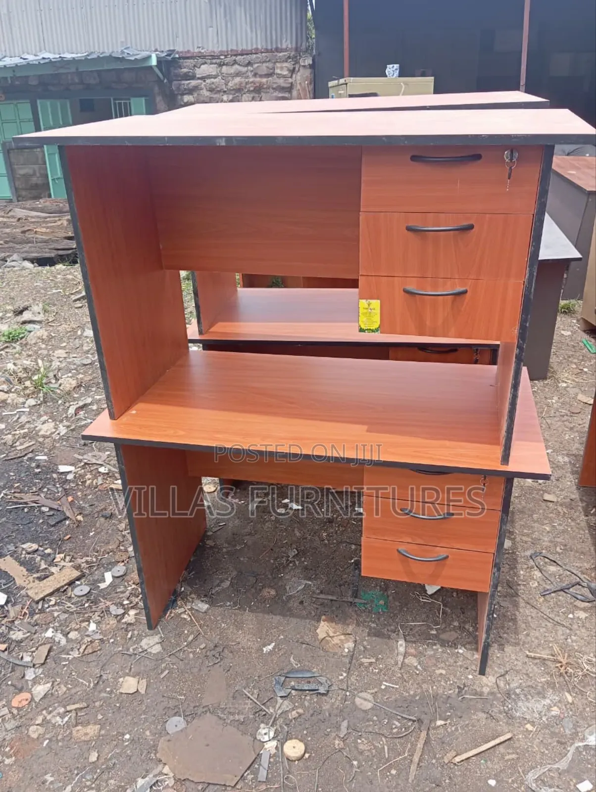 Study Desk With Three Drawers