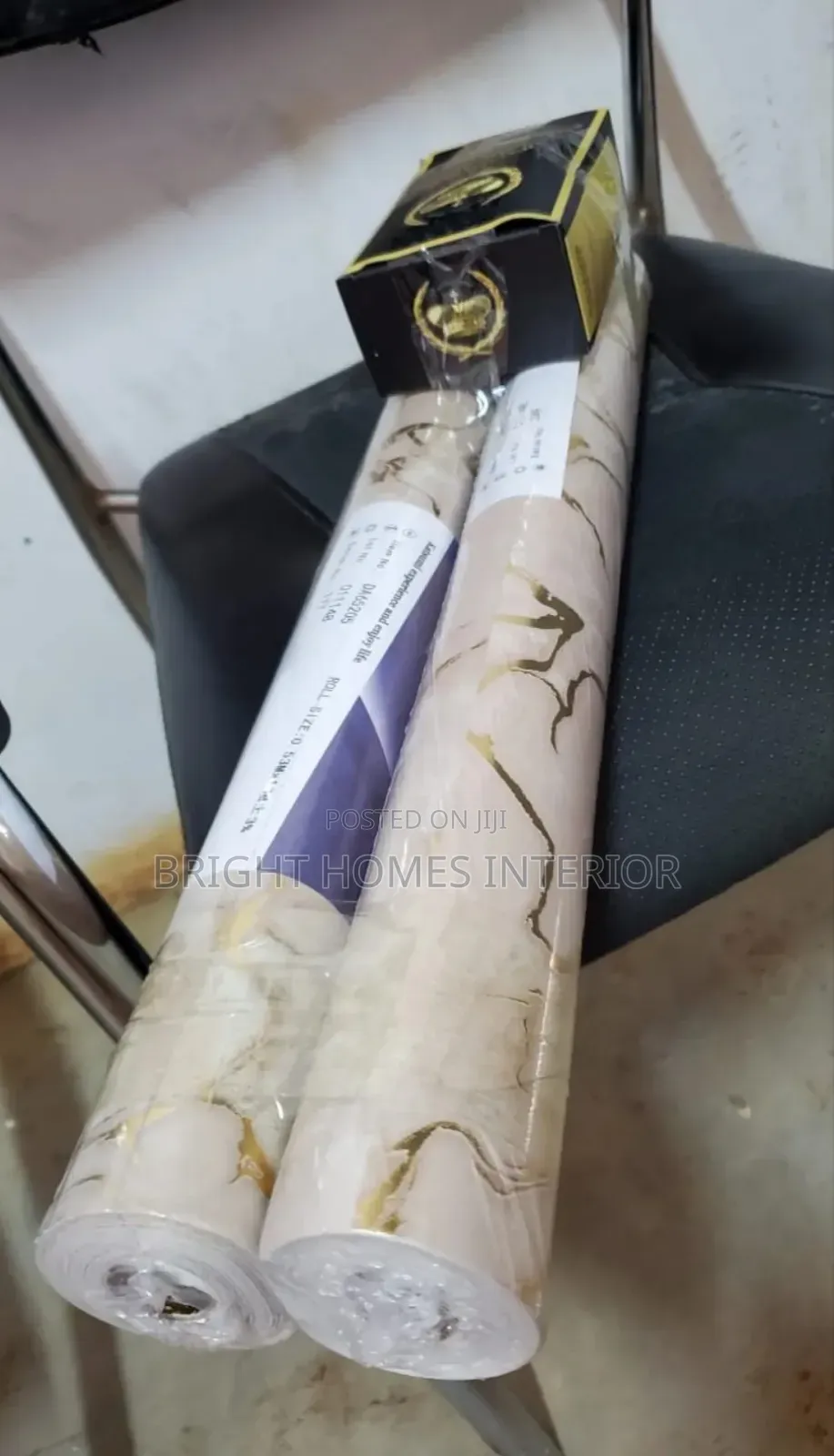 Brown With Gold Patches Beautiful Wallpaper New Design