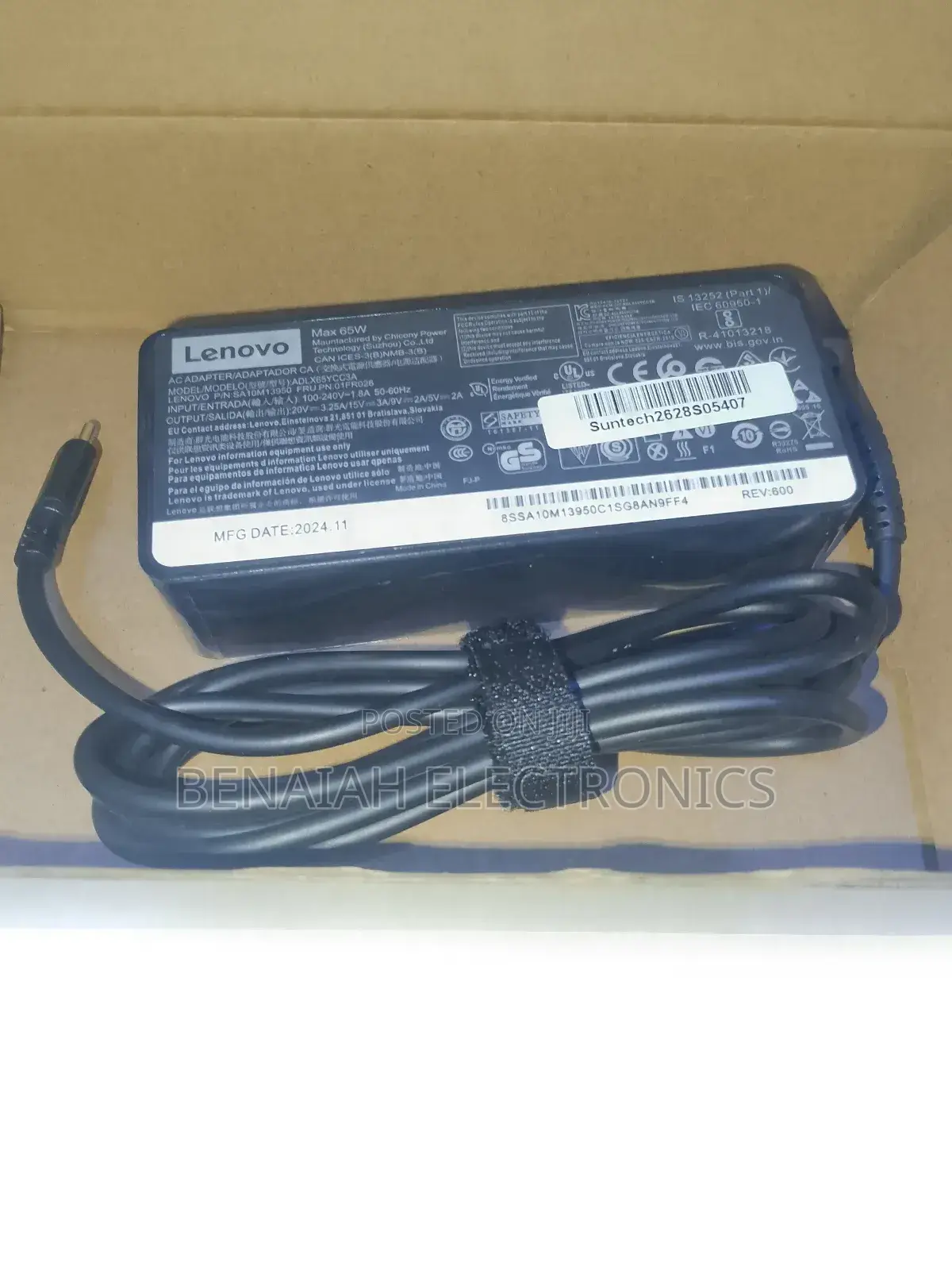 Lenovo Laptop Quality Laptop Charger.65 Way