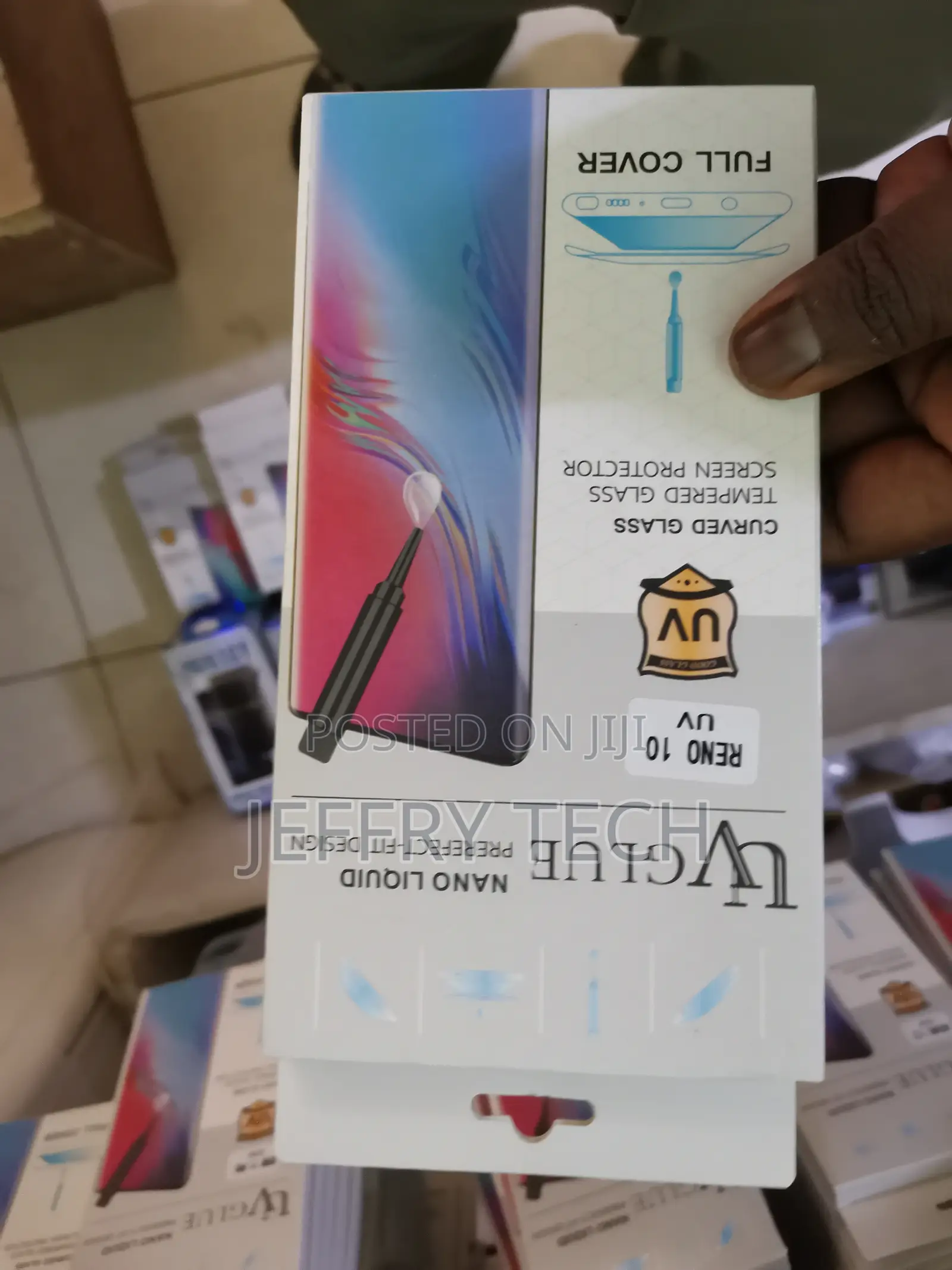 Stpfeel Uv Tempered Glass Screen Protector for Oppo Reno 10