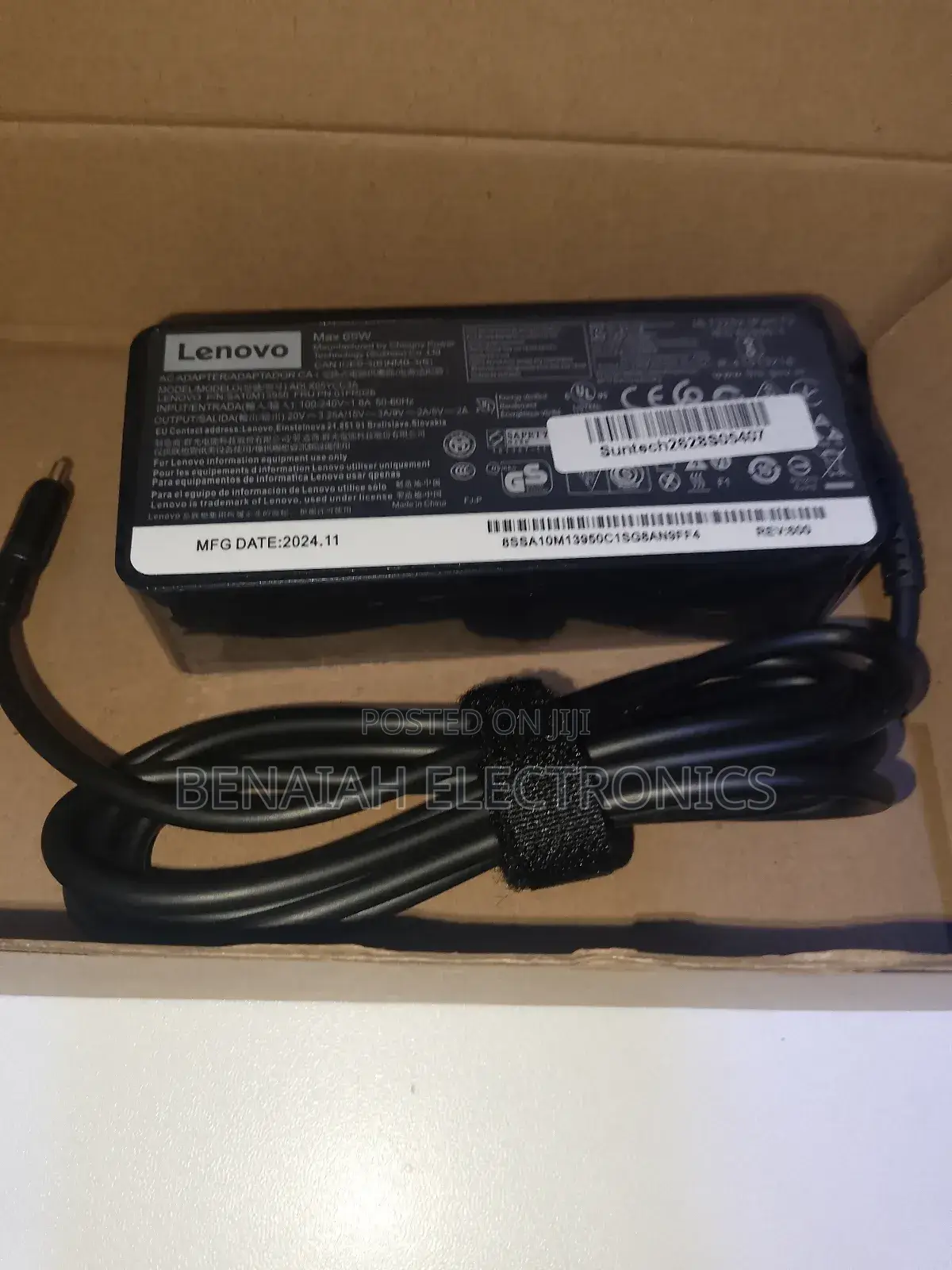 Fast Charging Lenovo Laptop Charger (65 Watts)Type C